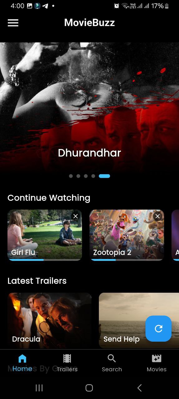 MovieBuzz App Screen